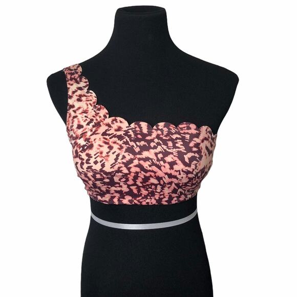 NWT Gorgeous Chelsea28 scalloped bikini top medium - Picture 1 of 9